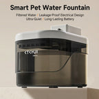 Wireless Ultra-Quiet 2L Cat Water Fountain - Motion Sensor & Battery Operated