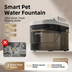 Wireless Ultra-Quiet 2L Cat Water Fountain - Motion Sensor & Battery Operated