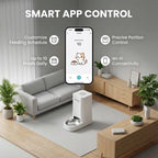 Smart WiFi Automatic Cat Feeder - 4L with Stainless Steel Bowl