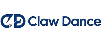 Claw Dance brand logo. The standard for high-quality pet gear in US and Europe.